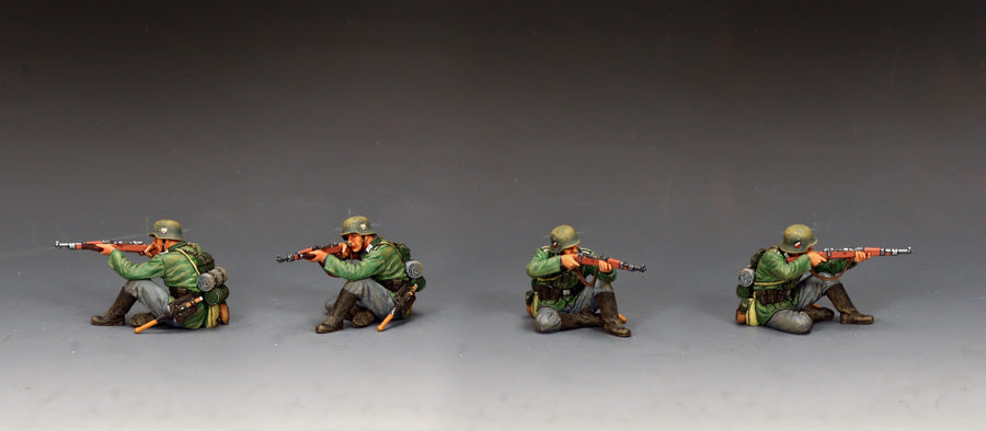 WH125 – Riflemen Sitting Firing #1 — alternate angles and details