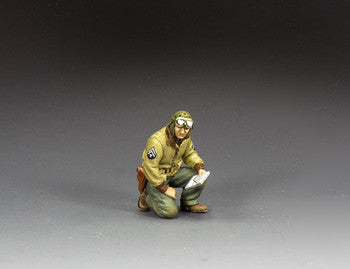 DD386 Kneeling Tech 5 Corporal w/Map by King & Country