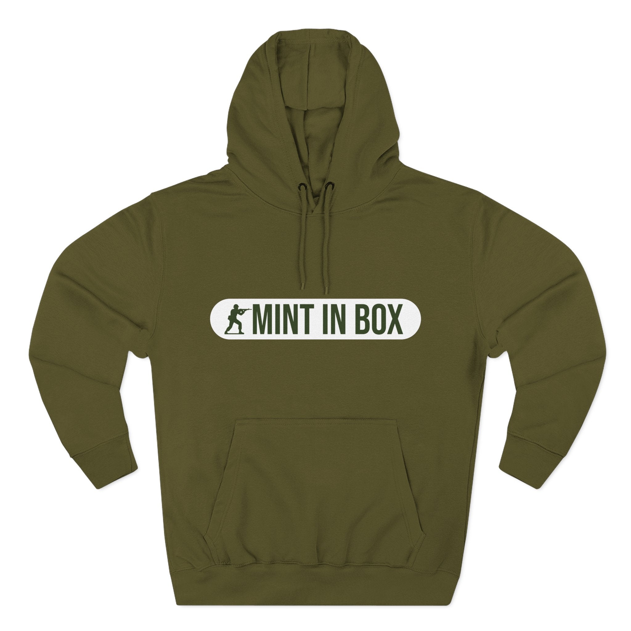 Mint In Box Hoodie — Minimalist Streetwear Fleece Hoodie
