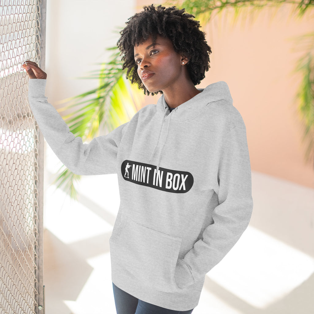 Mint In Box Hoodie — Minimalist Streetwear Fleece Hoodie
