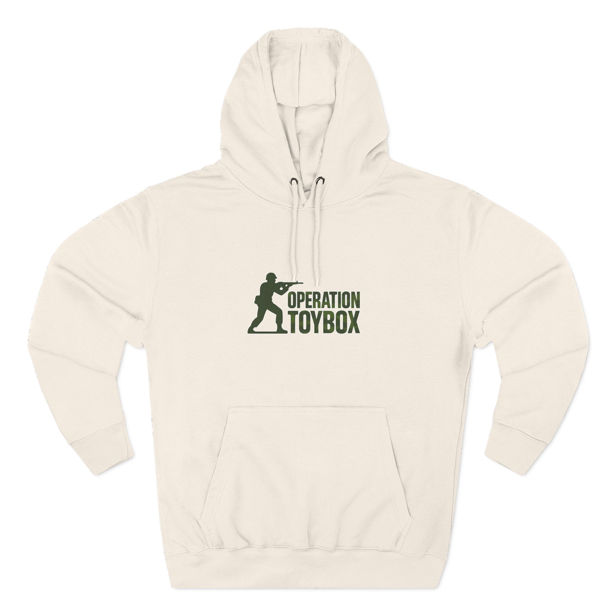 Three-Panel Fleece Hoodie