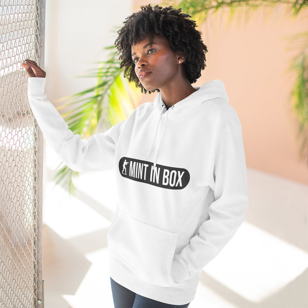Mint In Box Hoodie — Minimalist Streetwear Fleece Hoodie