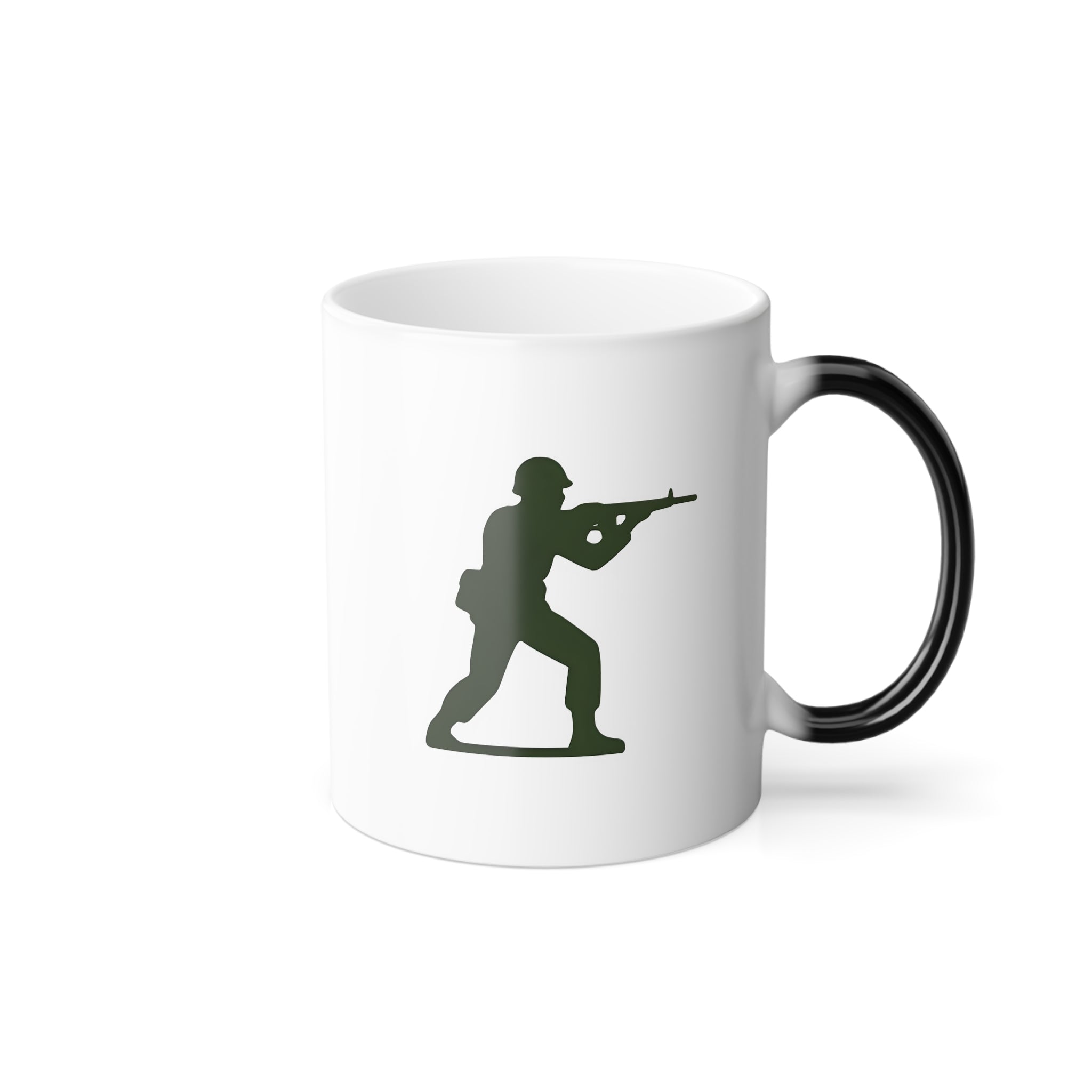 Color-Changing Army Soldier Mug — 11oz Toy Soldier Heat Reveal Coffee Cup