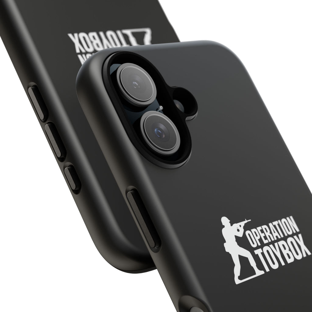Operation Toybox Logo Tough Phone Case — Military Green Soldier Protective Cover