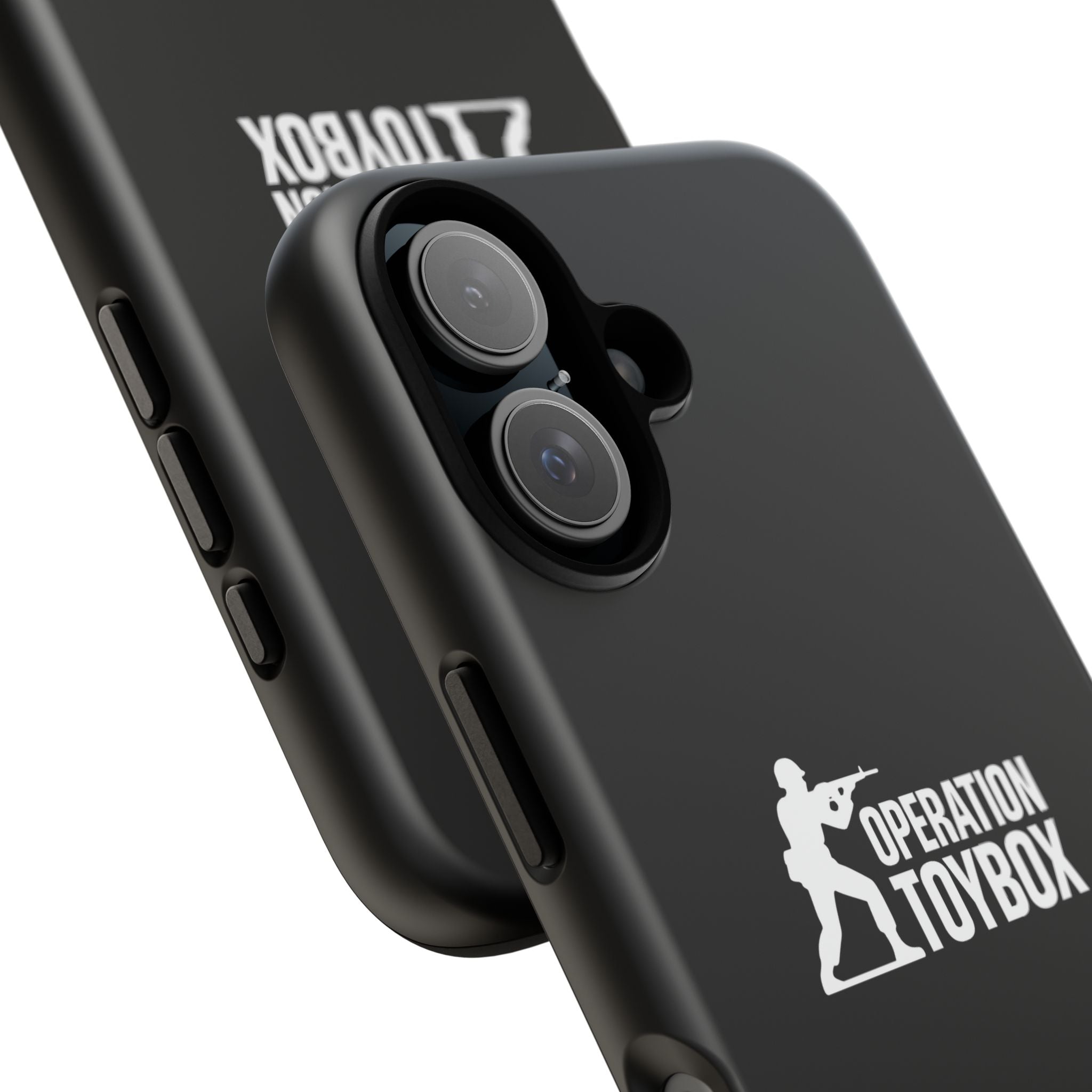 Operation Toybox Logo Tough Phone Case — Military Green Soldier Protective Cover