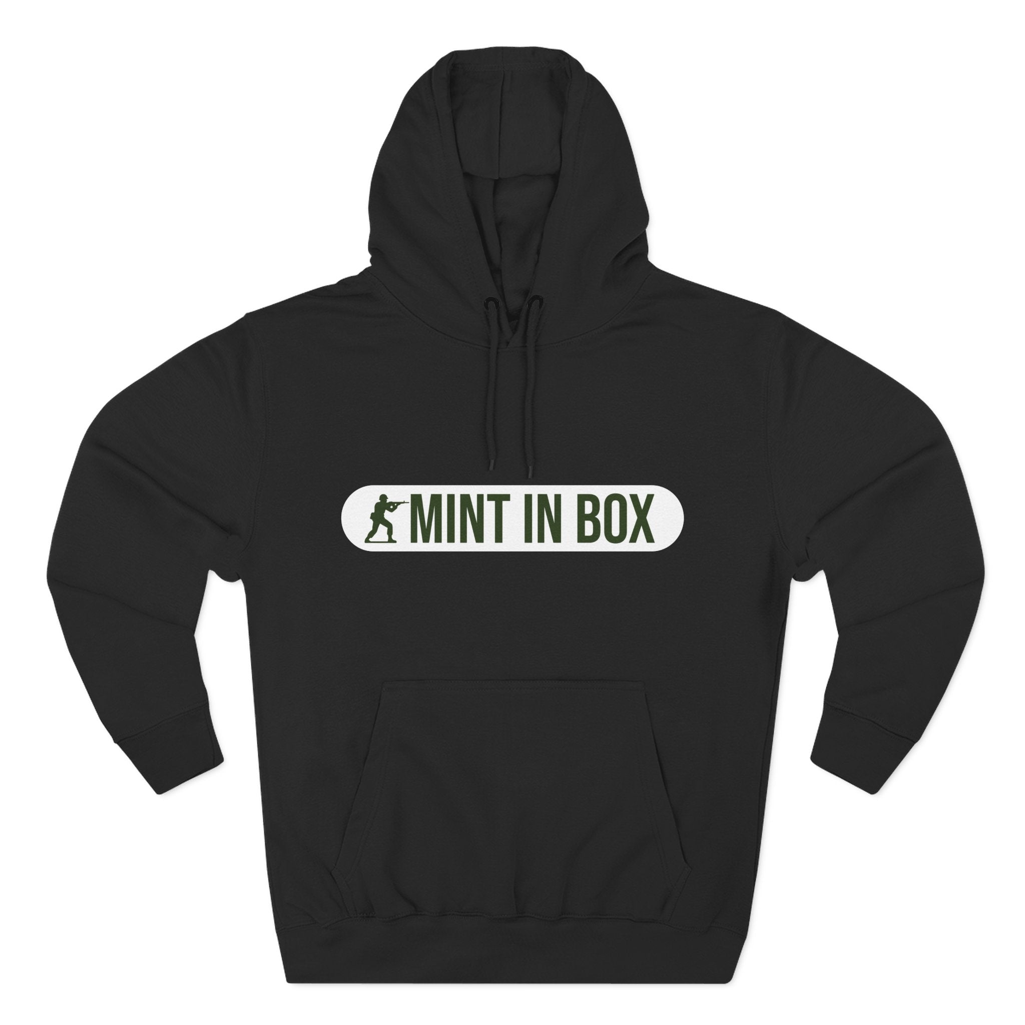 Mint In Box Hoodie — Minimalist Streetwear Fleece Hoodie
