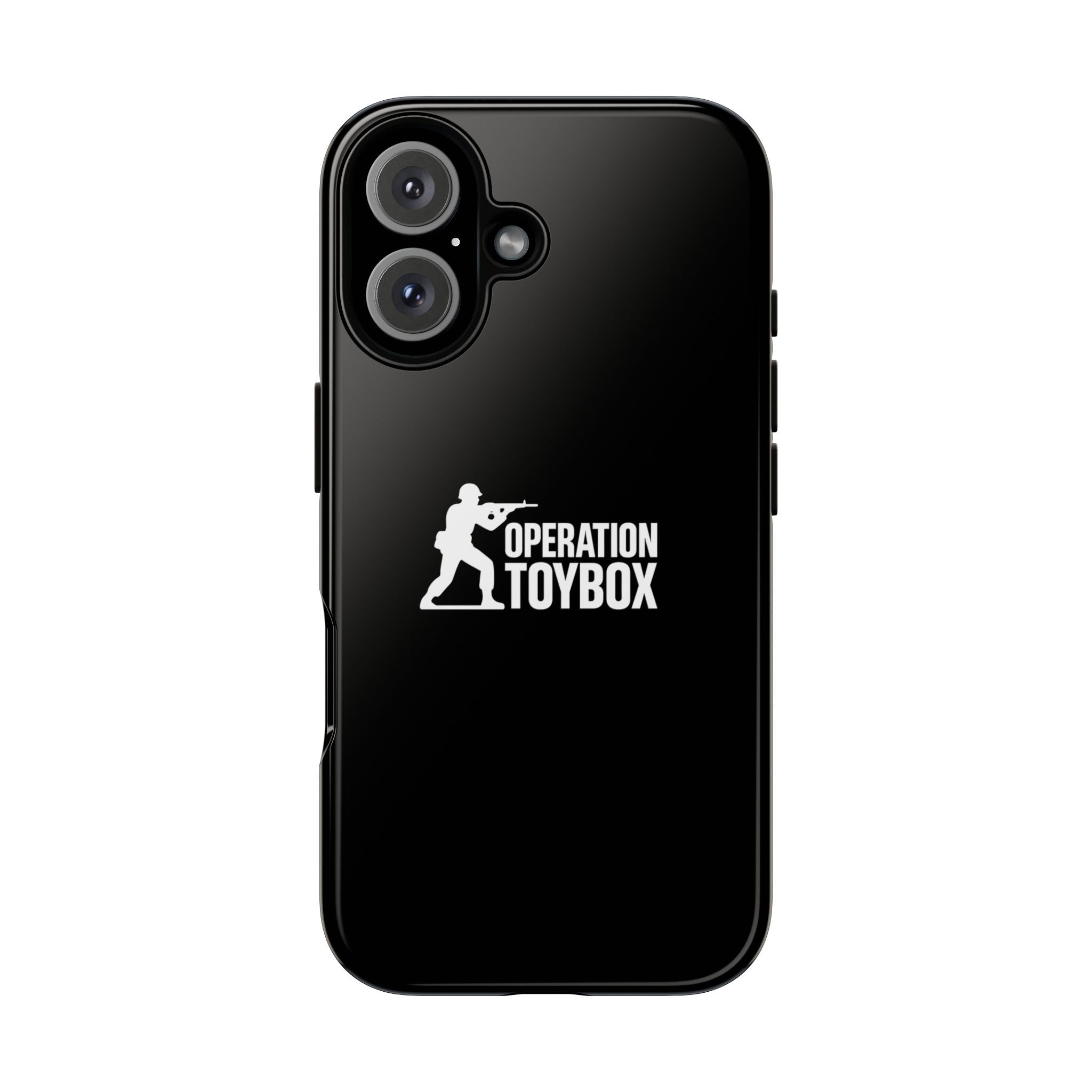 Operation Toybox Logo Tough Phone Case — Military Green Soldier Protective Cover