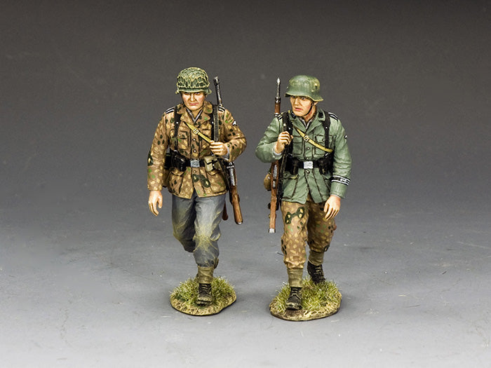 WS375 marching Waffen SS soldiers figure set