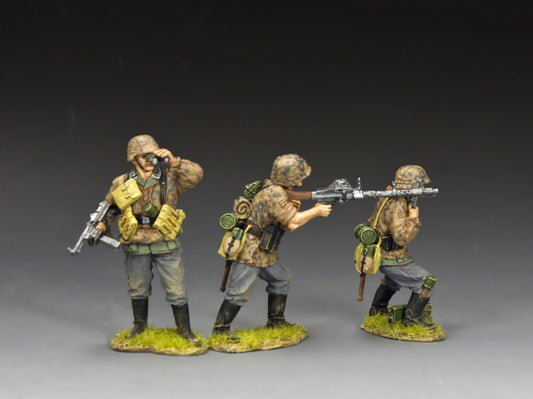 WS393 MG34 gun team three figure set