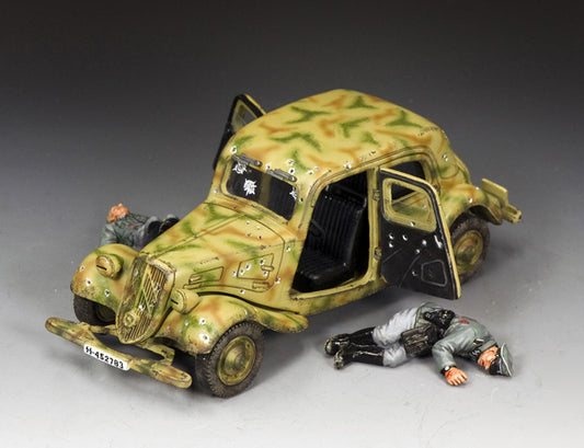 WS398 Ambushed SS Citroen staff car