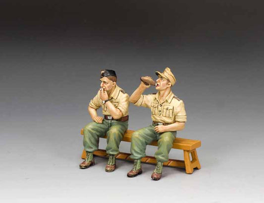 AK156 sitting Afrika Korps tank crew figures
