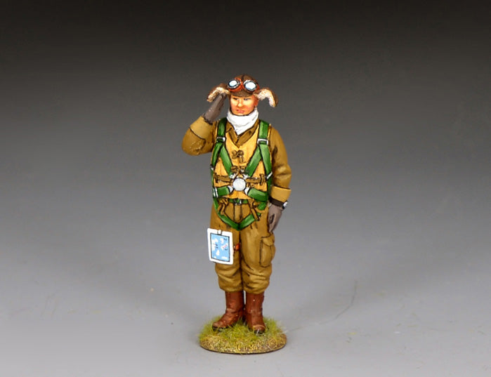 JN075 saluting Japanese kamikaze pilot figure