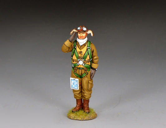 JN075 saluting Japanese kamikaze pilot figure