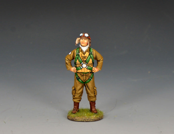 JN076 standing Japanese fighter pilot figure