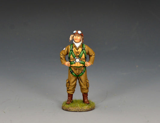JN076 standing Japanese fighter pilot figure
