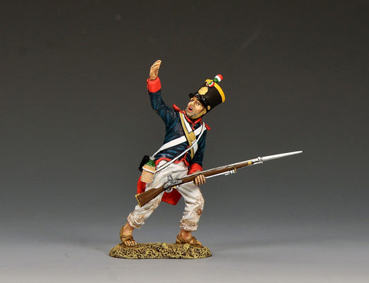 RTA128 Santa Anna shouting Mexican soldier figure
