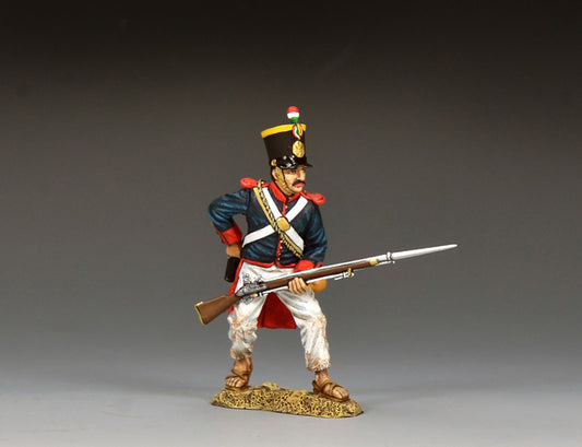 RTA129 Mexican soldier reaching for fresh cartridge