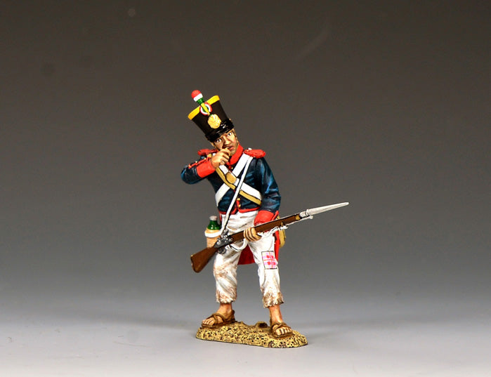 RTA130 Mexican soldier biting open paper cartridge
