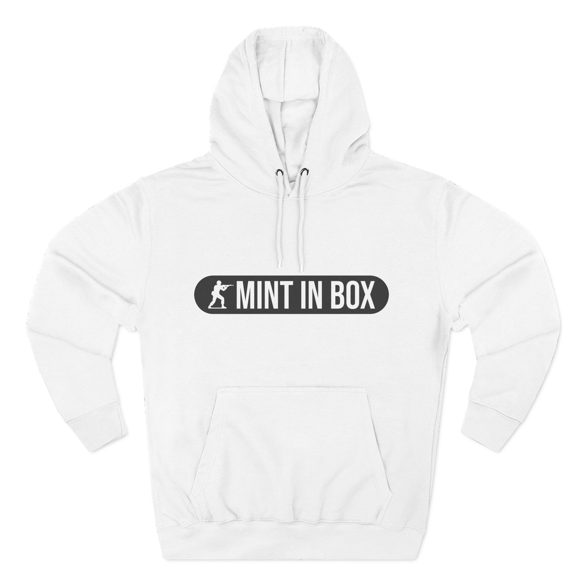 Mint In Box Hoodie — Minimalist Streetwear Fleece Hoodie