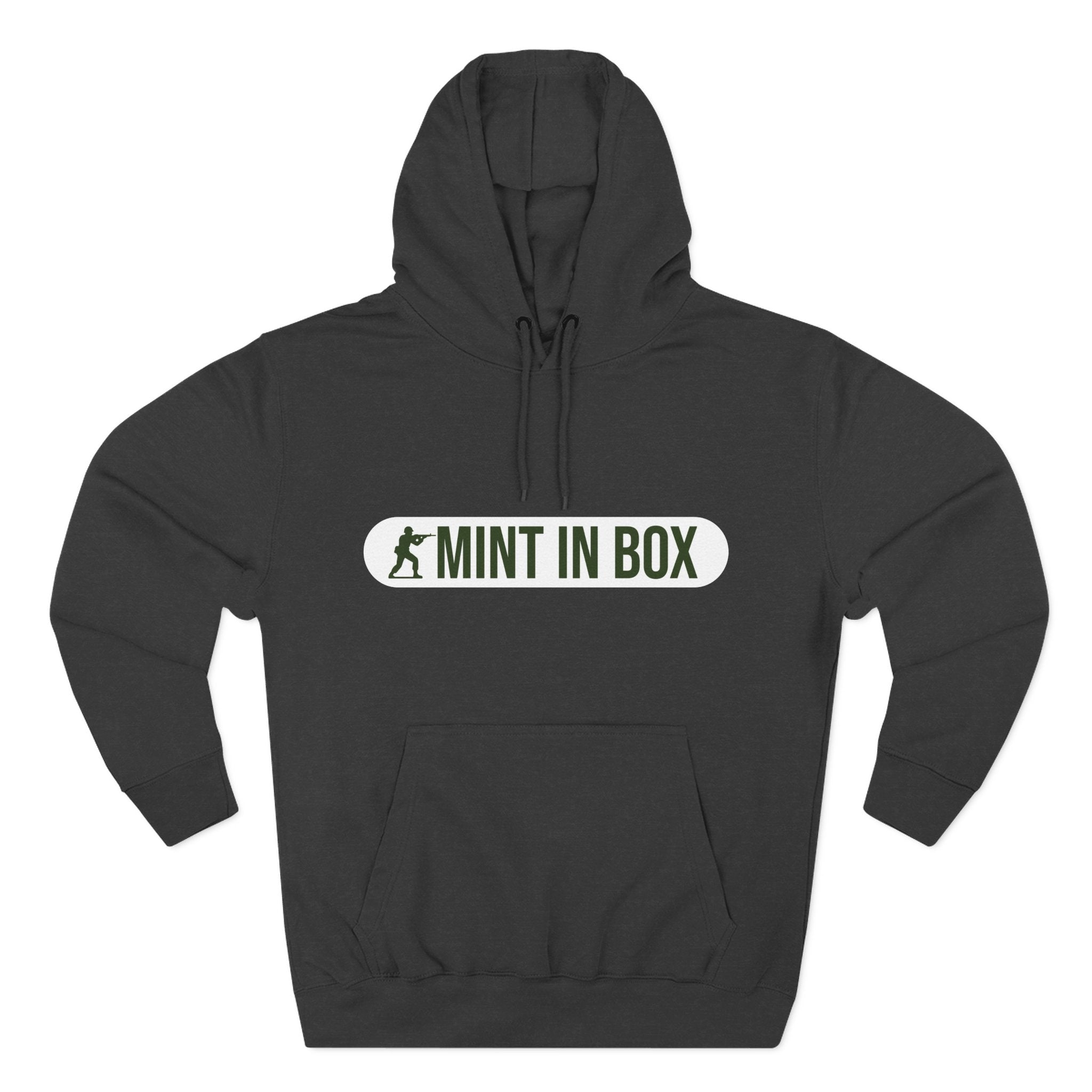 Mint In Box Hoodie — Minimalist Streetwear Fleece Hoodie