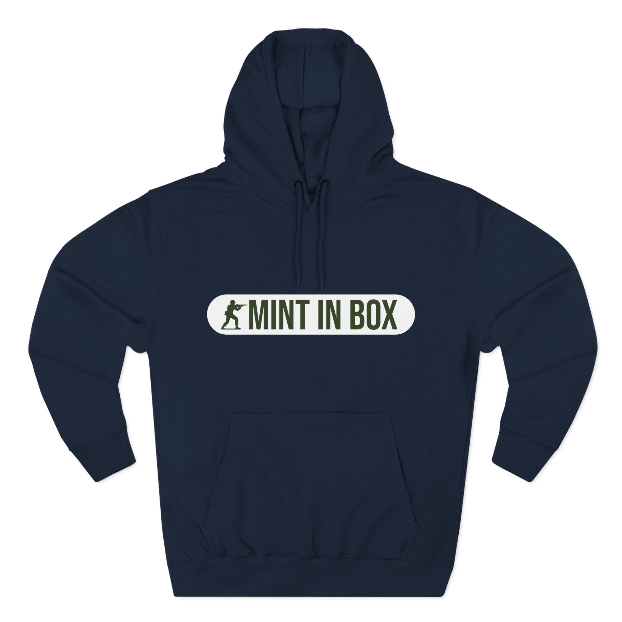 Mint In Box Hoodie — Minimalist Streetwear Fleece Hoodie
