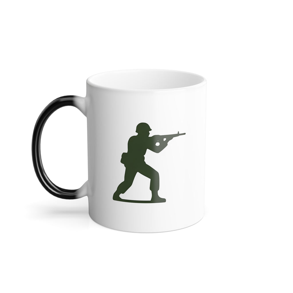 Color-Changing Army Soldier Mug — 11oz Toy Soldier Heat Reveal Coffee Cup