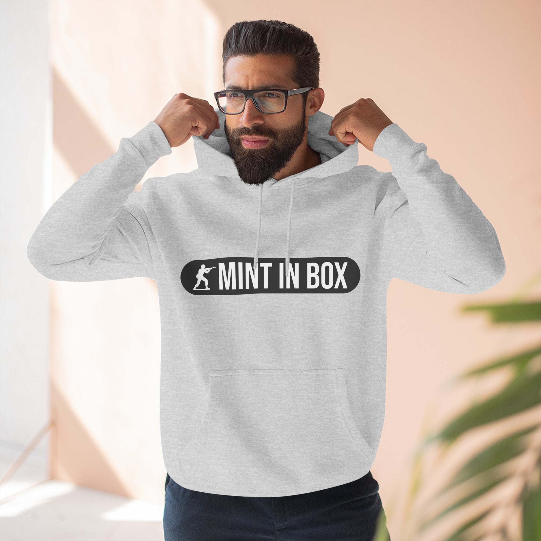 Mint In Box Hoodie — Minimalist Streetwear Fleece Hoodie
