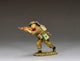 DD414 Gold Beach Running, Firing Rifleman by King & Country
